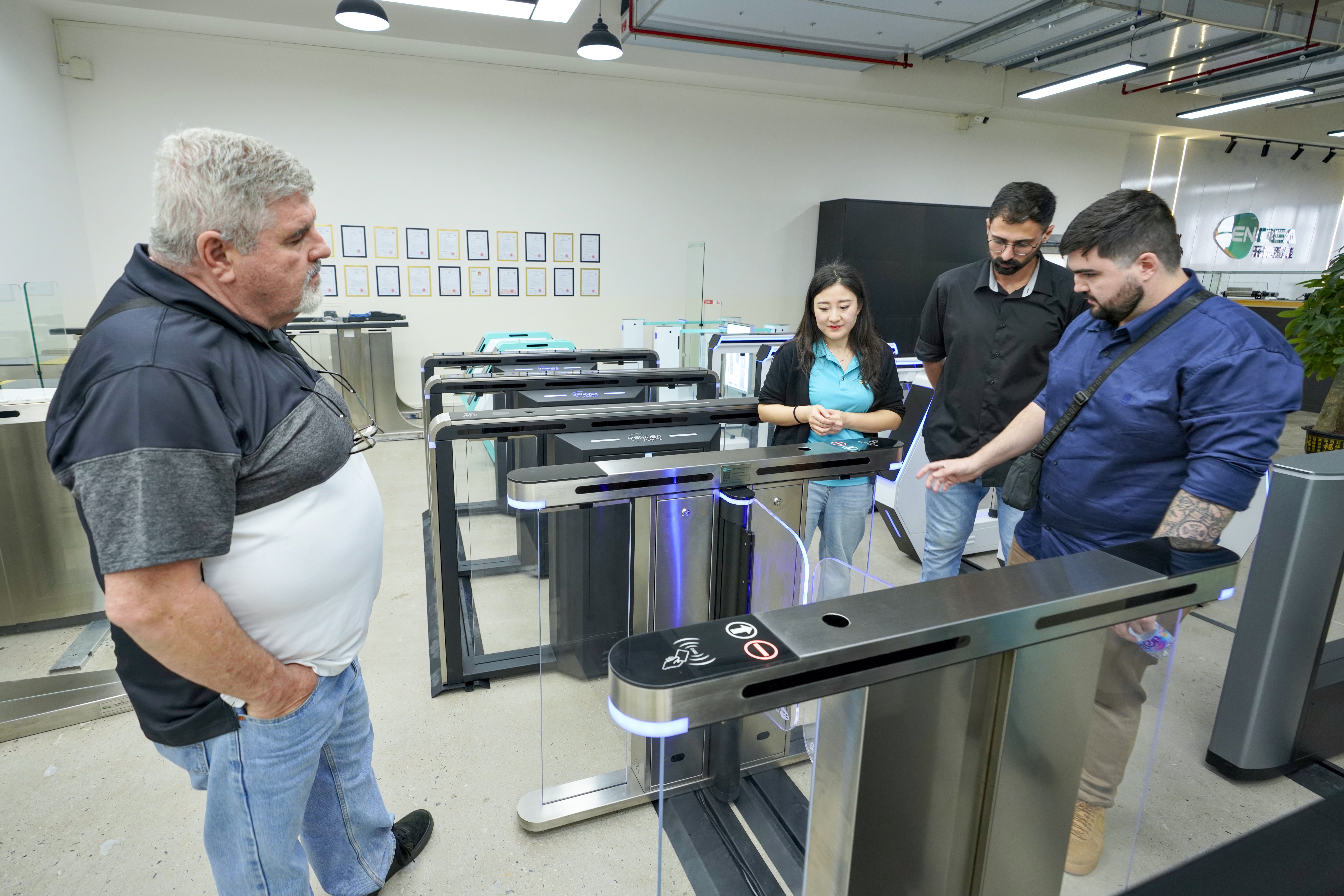 Visit to the Barrier Gate Production Factory by Brazilian Clients