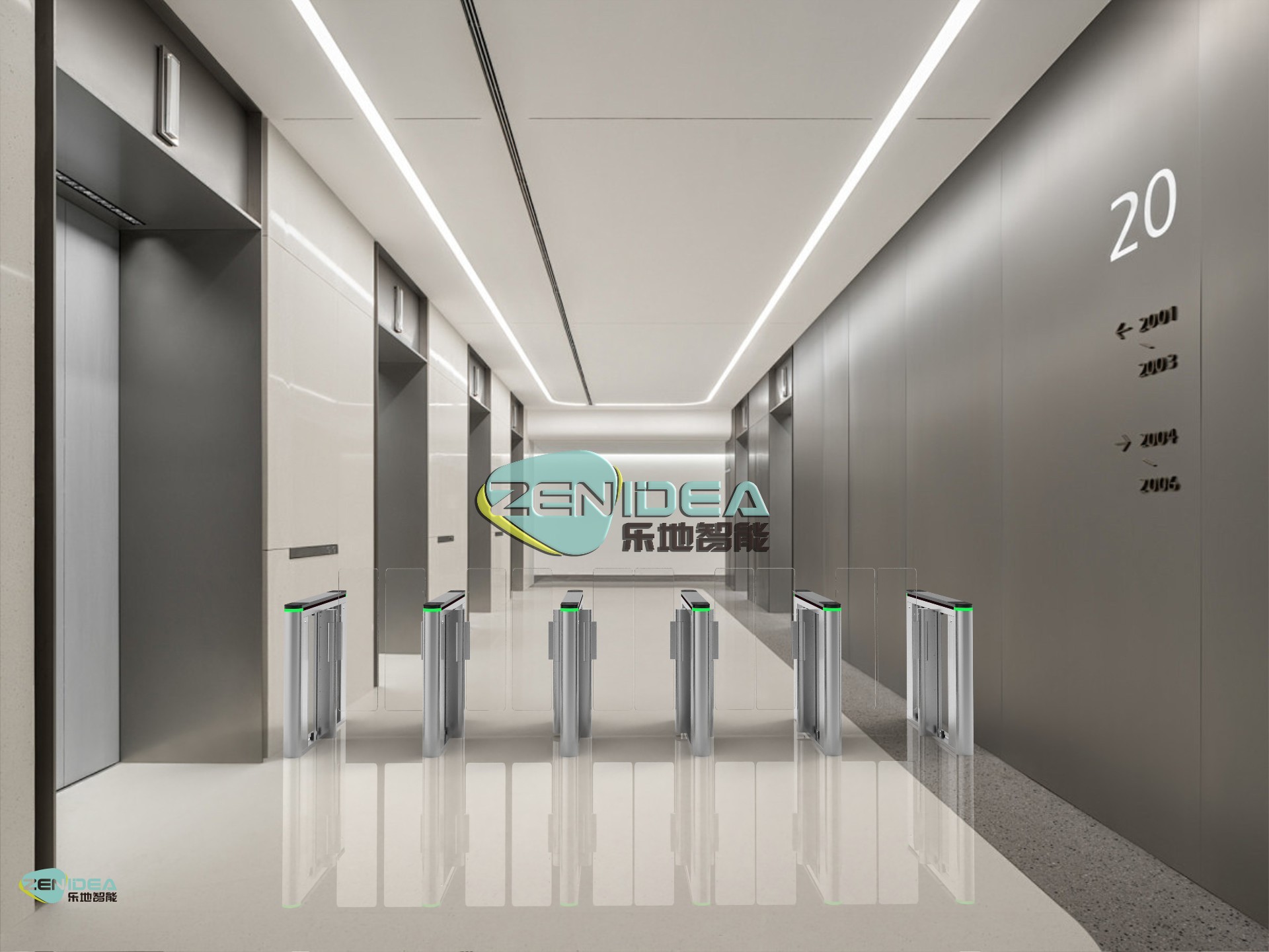 Swing Turnstile with tall glass for Commercial Office Buildings.jpg